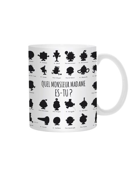 Mug couleur changeante à la chaleur Mr & Mme multicolore - 12x8.5x10 cm