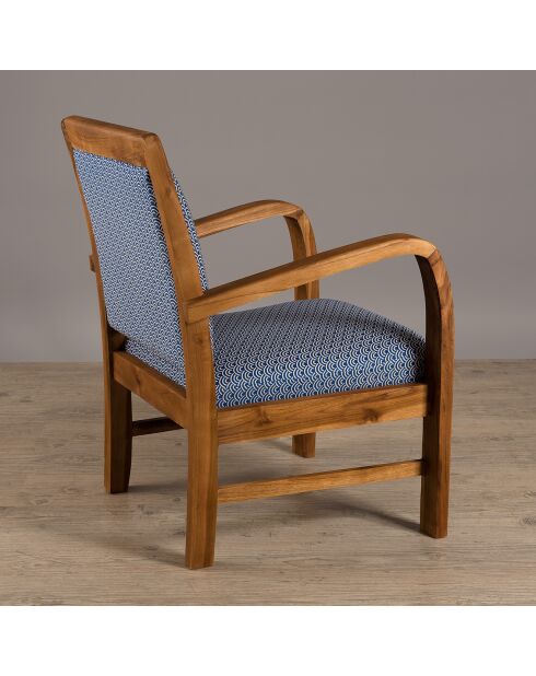 Fauteuil Scandi bleu - 61x63x80.5 cm