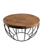 Table basse Kenzo metal - D.60x.H.34.5 cm