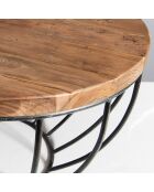 Table basse Kenzo metal - D.60x.H.34.5 cm