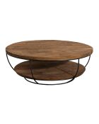 Table basse Kenzo marron - D.100xH.35 cm