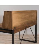 Complément étagères pour bureau Kaza marron - 140x30x35 cm