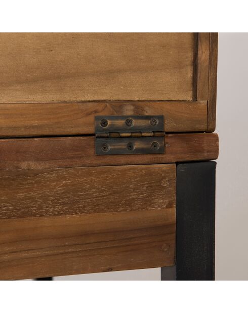 Complément étagères pour bureau Kaza marron - 140x30x35 cm