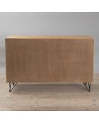 Buffet 1 porte & 3 tiroirs Margaux marron - 115x34.5x74.5 cm