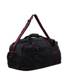 Sac de voyage Bradford noir/fuchsia 29x57x33cm