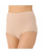 3 beigefarbene Baumwollhöschen mit hoher Taille