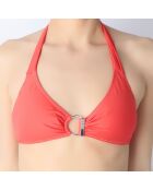 Haut de maillot de bain rouge