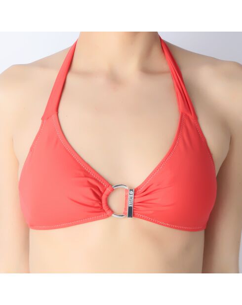 Haut de maillot de bain rouge