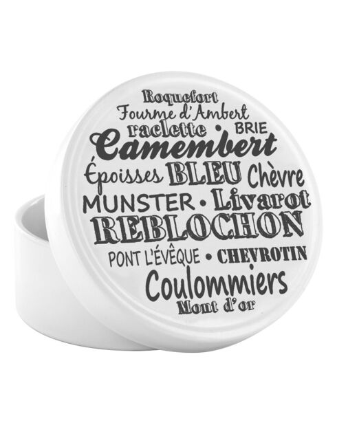 Boite à camembert en céramique coloris aléatoire - D.13 cm