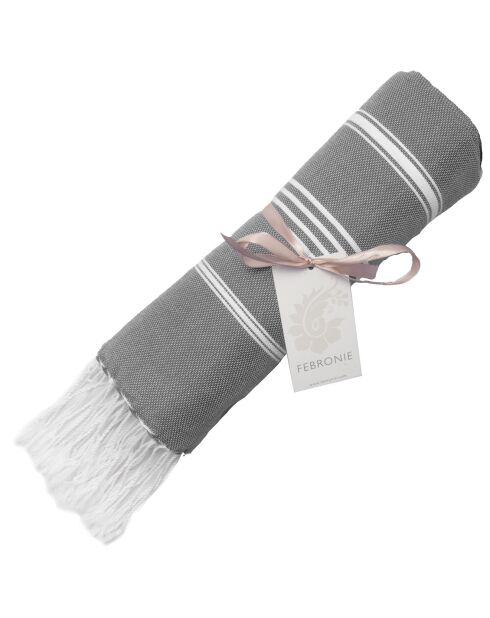 Mykonos Classic Fouta Mittelgrau - 100x200 cm