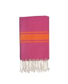 St Tropez Traditional Fouta fuschia/orangerosa - 100x200 cm
