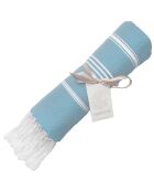 Fouta Classique Mykonos bleu pâle - 100x200 cm