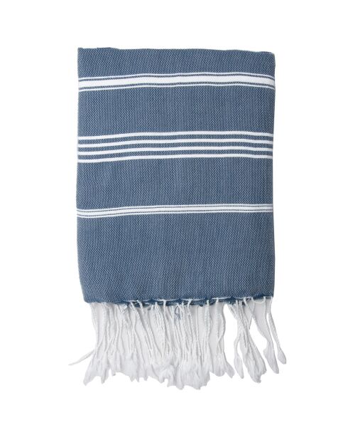 Fouta Classic Mykonos jeansblau - 100x200 cm