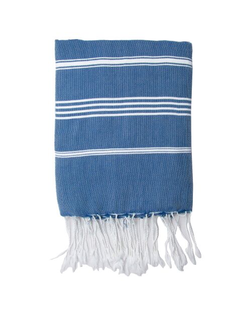 Mykonos Griekse blauwe klassieke fouta - 100x200 cm