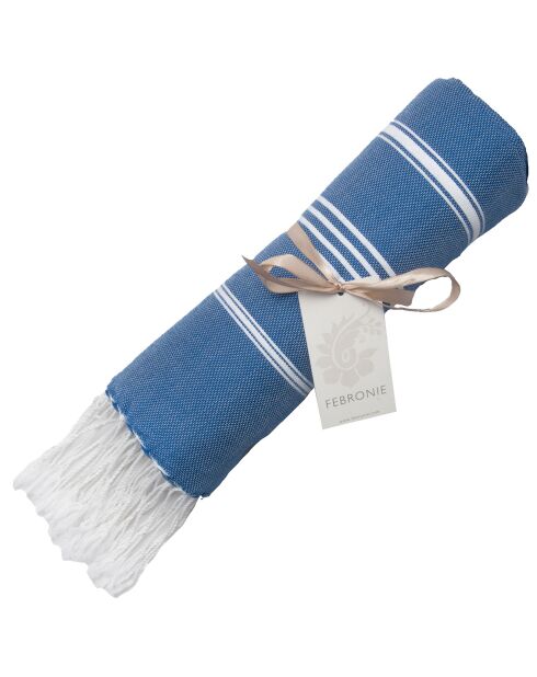 Mykonos Griekse blauwe klassieke fouta - 100x200 cm