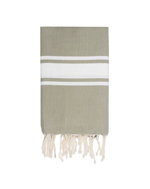 St Tropez Fouta Fouta Light Taupez Taupe/Bianco - 100x200 cm