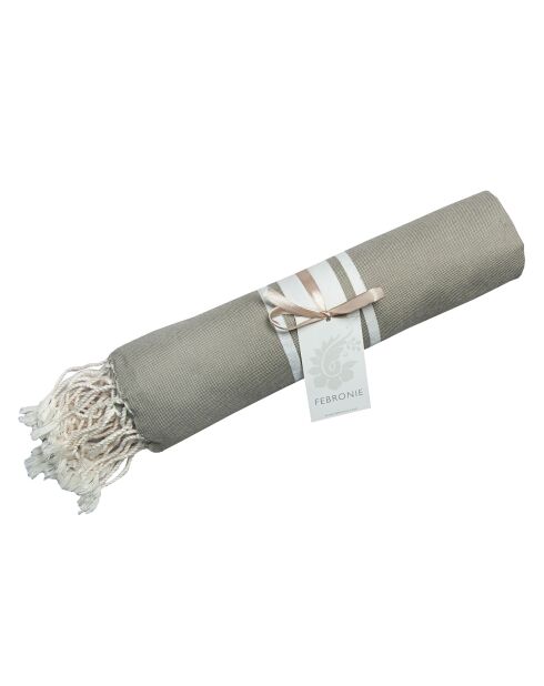 St Tropez Fouta Fouta Light Taupez Taupe/Bianco - 100x200 cm