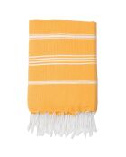 Klassische Fouta aus Mykonos, Sonnenblumengelb, 100 x 200 cm
