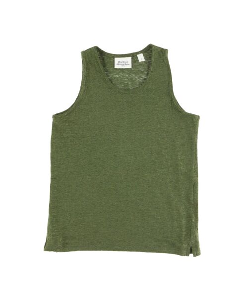 Débardeur Touch en 100% Lin irisé kaki