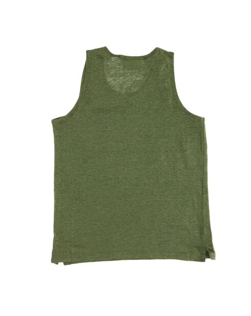 Débardeur Touch en 100% Lin irisé kaki