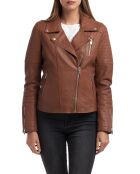 Veste en Cuir Althea cognac