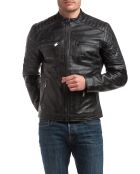 Veste en Cuir Cameron noire