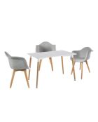 Table rectangulaire blanche - 115x75x76 cm