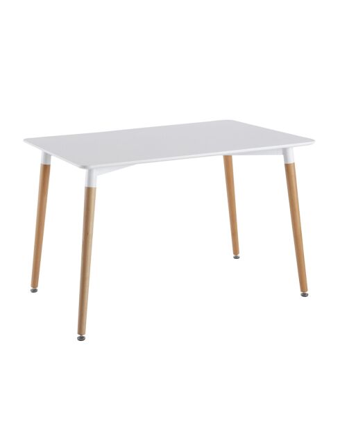 Table rectangulaire blanche - 115x75x76 cm