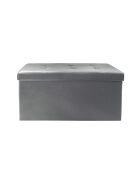 Coffre banc pliable gris - 76x37.5x37.5 cm