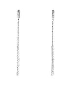 Ohrringe mit Diamanten zum Aufhängen in Form von Tränen aus 0,1 Karat Weißgold