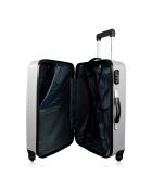 Valise Long Séjour 4 roues simples 75 cm Brazilia argentée