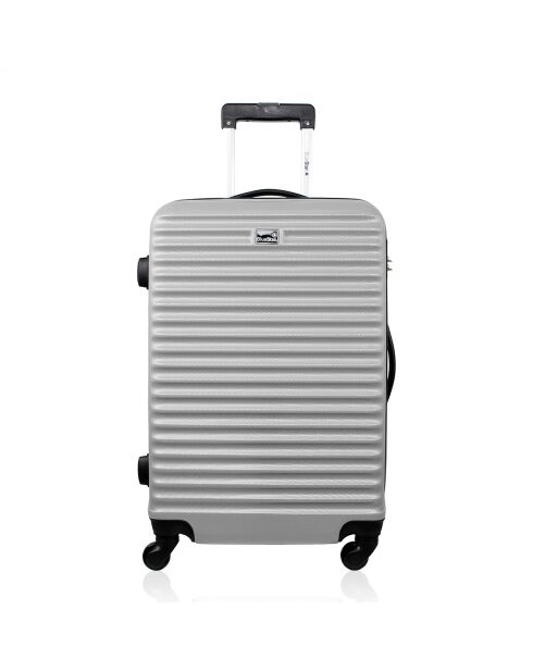 Mittelgroßer Reisekoffer mit 4 Einzelrollen 65 cm, Brasilien-Silber