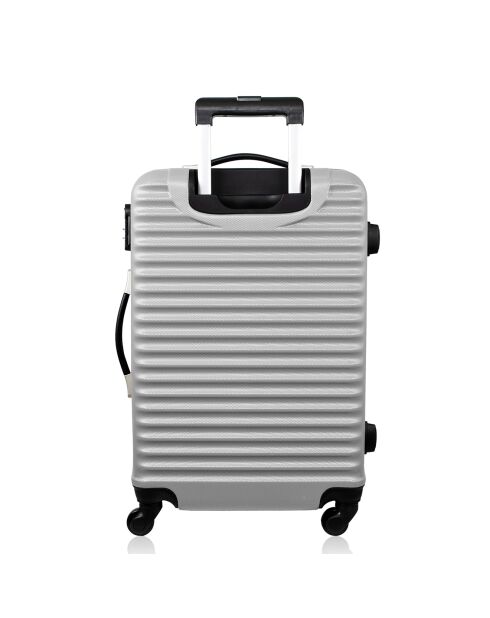 Mittelgroßer Reisekoffer mit 4 Einzelrollen 65 cm, Brasilien-Silber