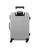 Valise Cabine 4 roues simples 55 cm  Brazilia argentée