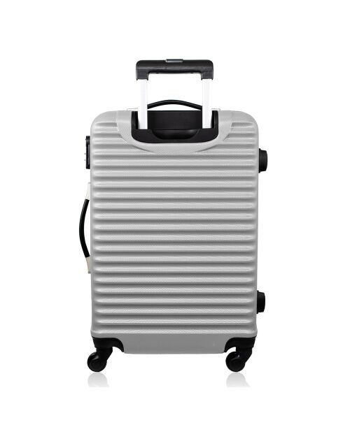 Valise Cabine 4 roues simples 55 cm  Brazilia argentée