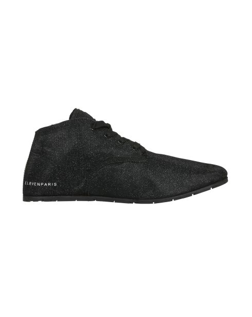 Tennis montantes en Toile noires