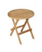 Table pique nique ronde Fun teck - D.50xH.50 cm