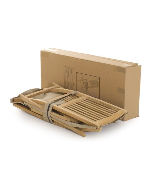 2 sillas Lombock de teca - 50x60x99 cm