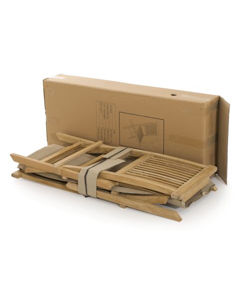 2 sillas Java de teca - 45x60x90 cm