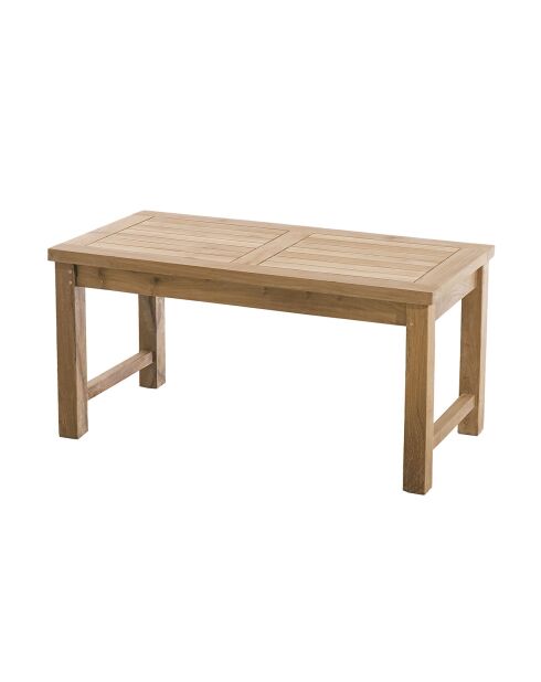 Lustiger Couchtisch aus massivem Teakholz - 90x45x45 cm