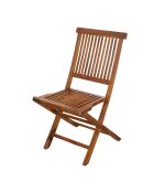2 Chaises Maeva teck - 45x60x90 cm