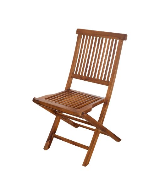 2 Chaises Maeva teck - 45x60x90 cm