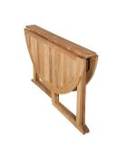 Table ronde papillon Fun teck - D.120xH.75 cm