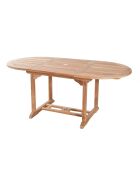 Table ovale extensible Fun teck - 120/180x90 cm