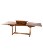 Table rectangulaire extensible Maeva teck huilé - 180/240x100 cm