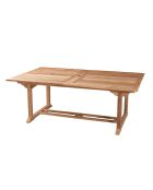Table double extension centrale Fun teck - 200/300x120 cm