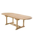 Table ovale extensible Fun teck - 180/240x100 cm