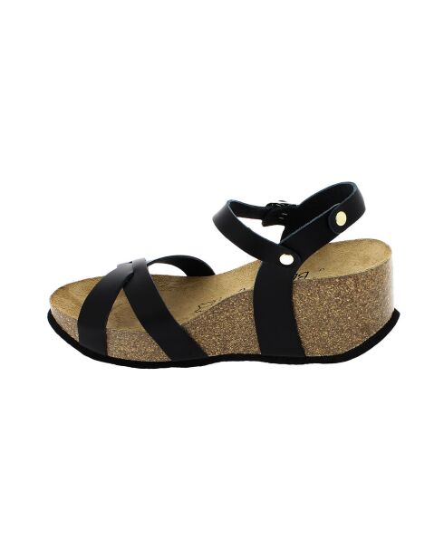 Sandales Clara noires Talon 6 cm