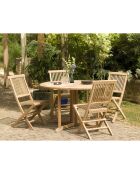 Table ronde papillon Fun teck - D.120xH.75 cm