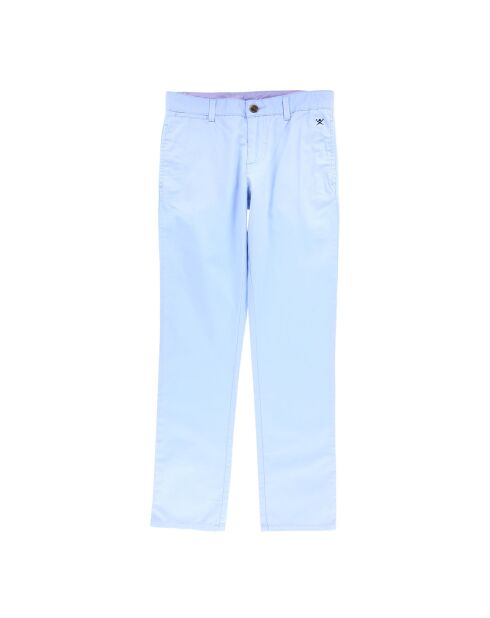 Pantalon classic chino en coton bleu ciel